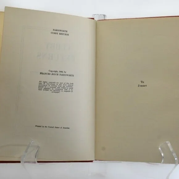 CUBBY Returns by Frances Joyce Farnsworth | Published in 1937 | Abingdon Press - Picture 3 of 7